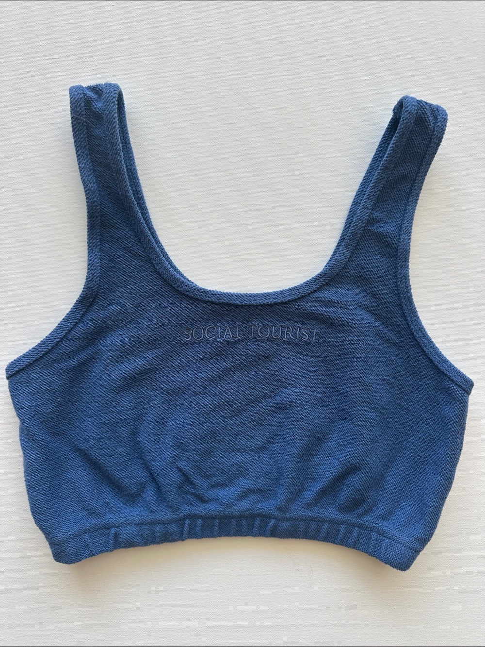 Social Tourist Navy Ribbed Sports Bralette